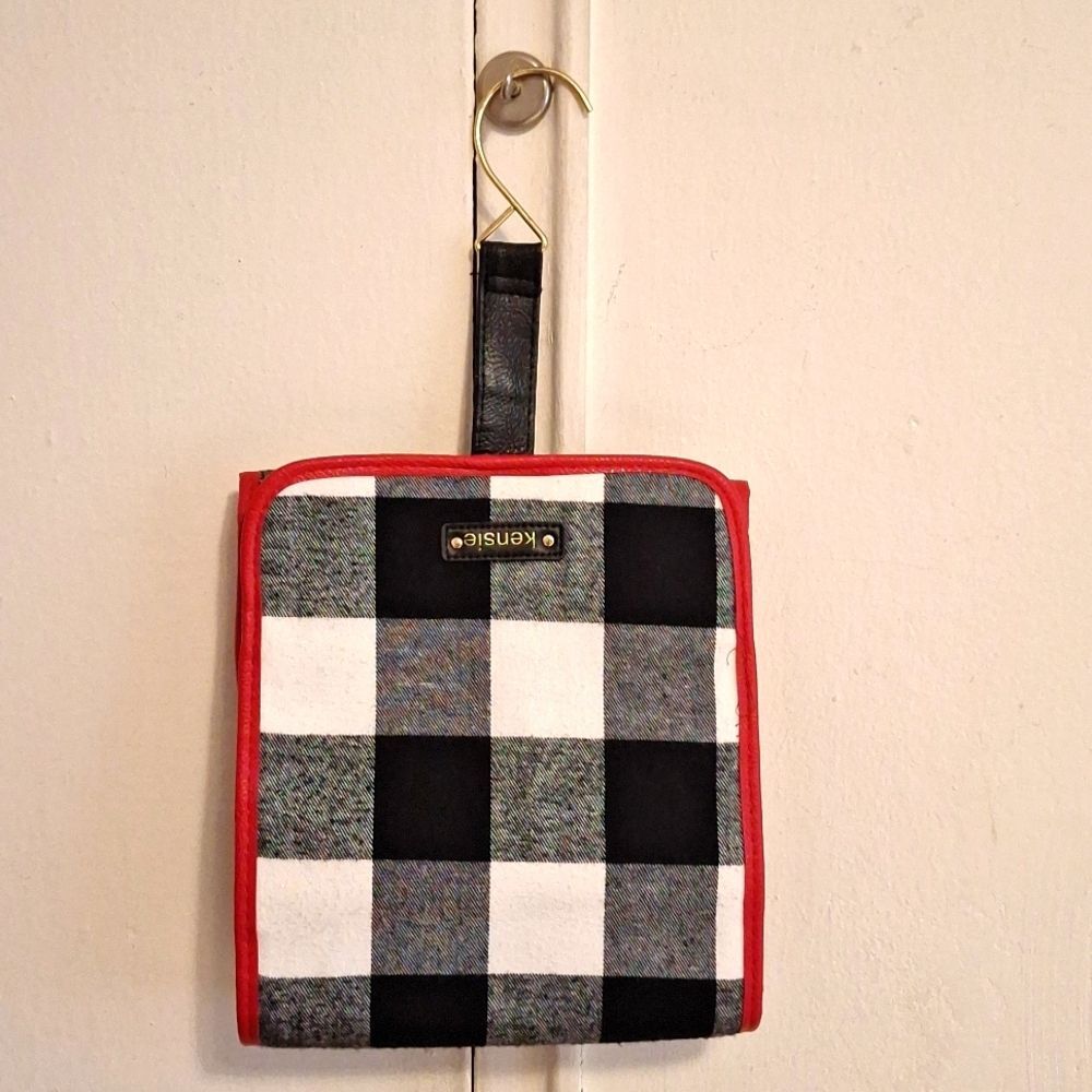 Hanging makeup accessories bag case travel netted pocket carrier travel clutch